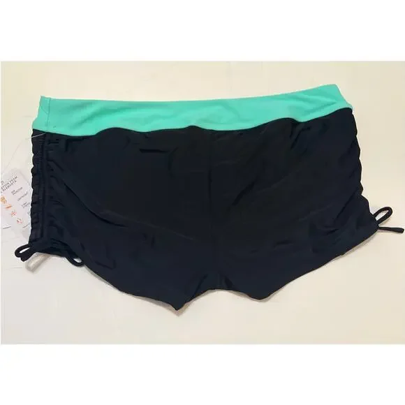 ZeroXposur Plus Ruched Boyshort Tankini Bikini Swimsuit Bottom Short NWT Size 0X - Picture 3 of 6